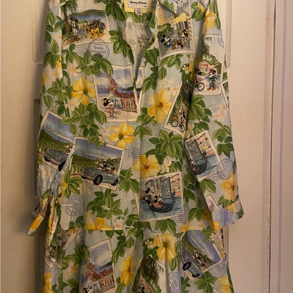 Disney Coastalina Linen Postcard to Paradise Dress Large - Picture 7 of 8